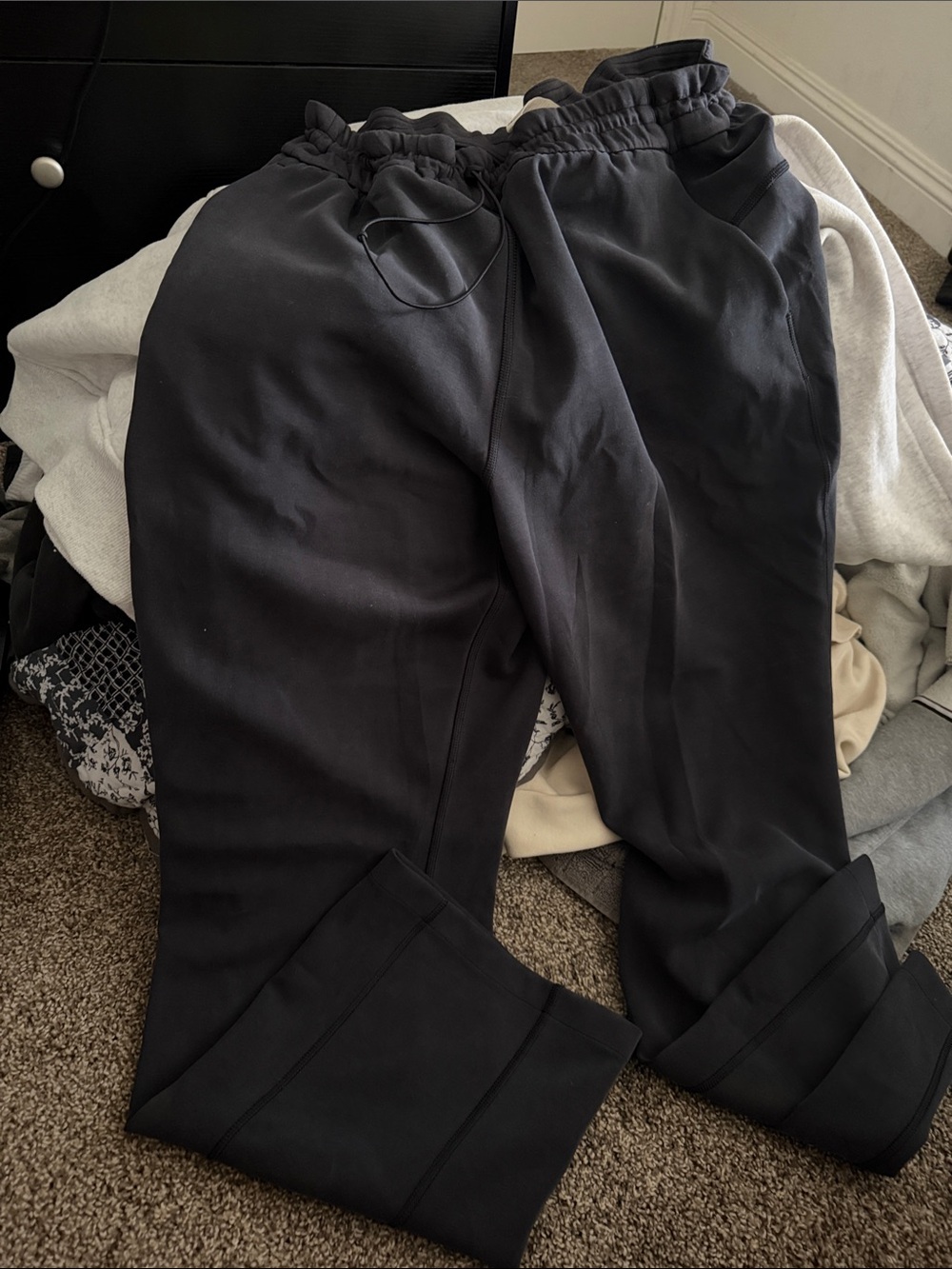 Lululemon Black Drawstring soft stream pants